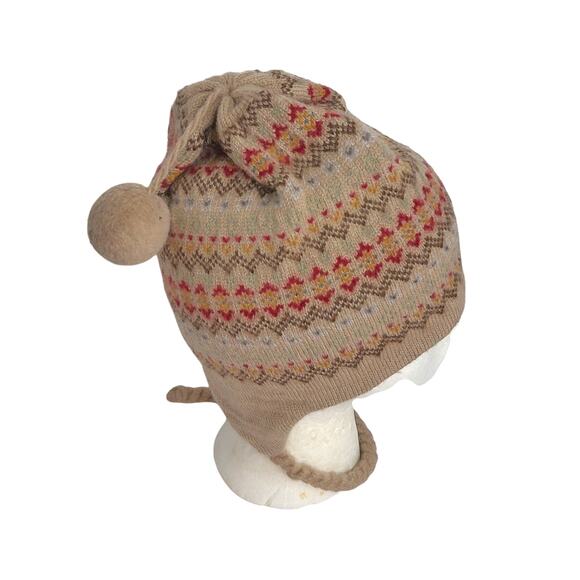 Merkley Headgear Wool Hat Knit Braided Tie Tassels One Size - Picture 8 of 9